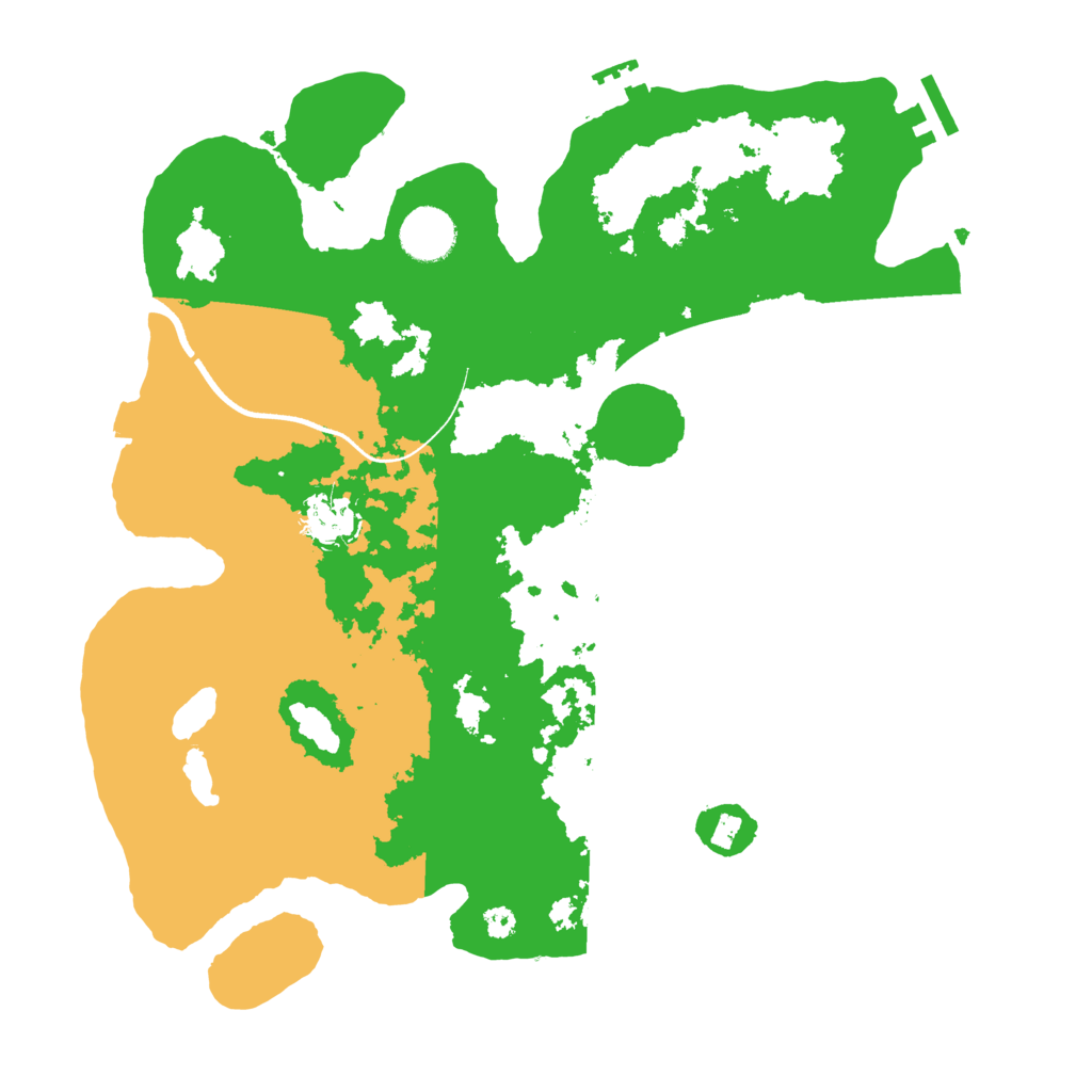 Biome Rust Map: Procedural Map, Size: 3500, Seed: 364360532