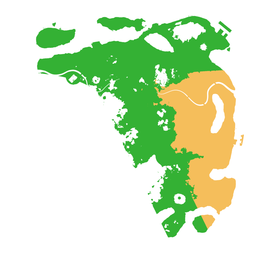 Biome Rust Map: Procedural Map, Size: 3500, Seed: 248651