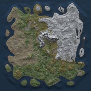 Thumbnail Rust Map: Procedural Map, Size: 5000, Seed: 232347456, 19 Monuments