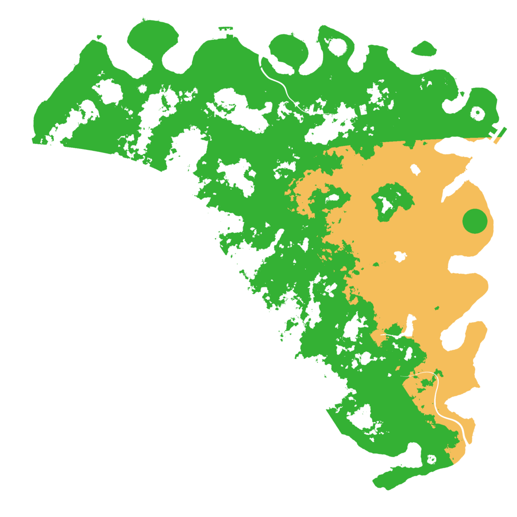 Biome Rust Map: Procedural Map, Size: 5500, Seed: 3756