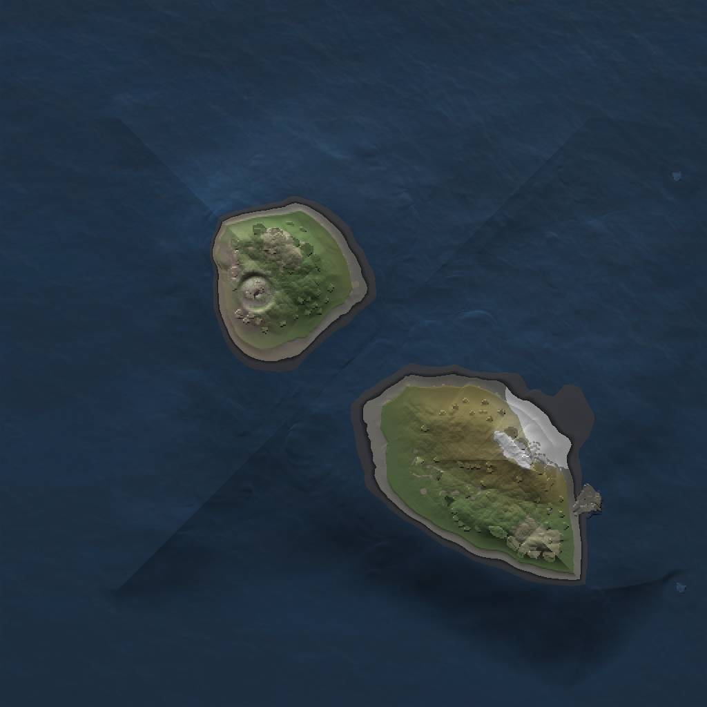 Rust Map: Procedural Map, Size: 1200, Seed: 111103, 5 Monuments