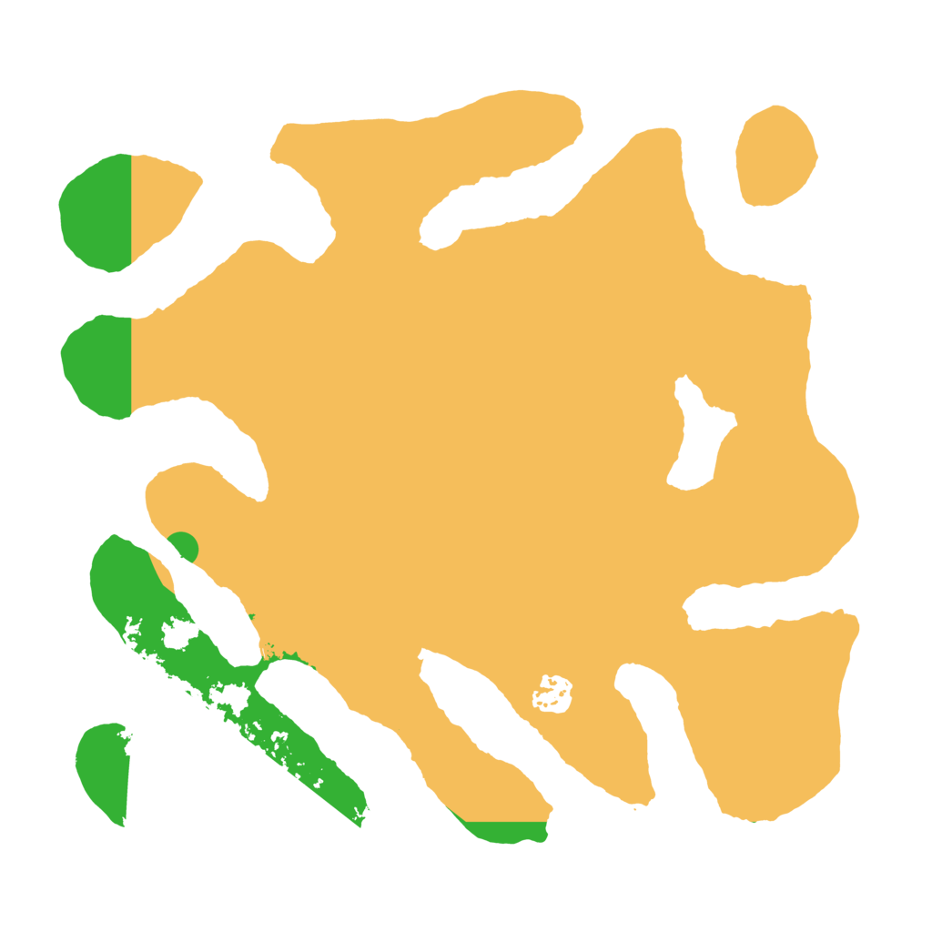 Biome Rust Map: Barren, Size: 3500, Seed: 592