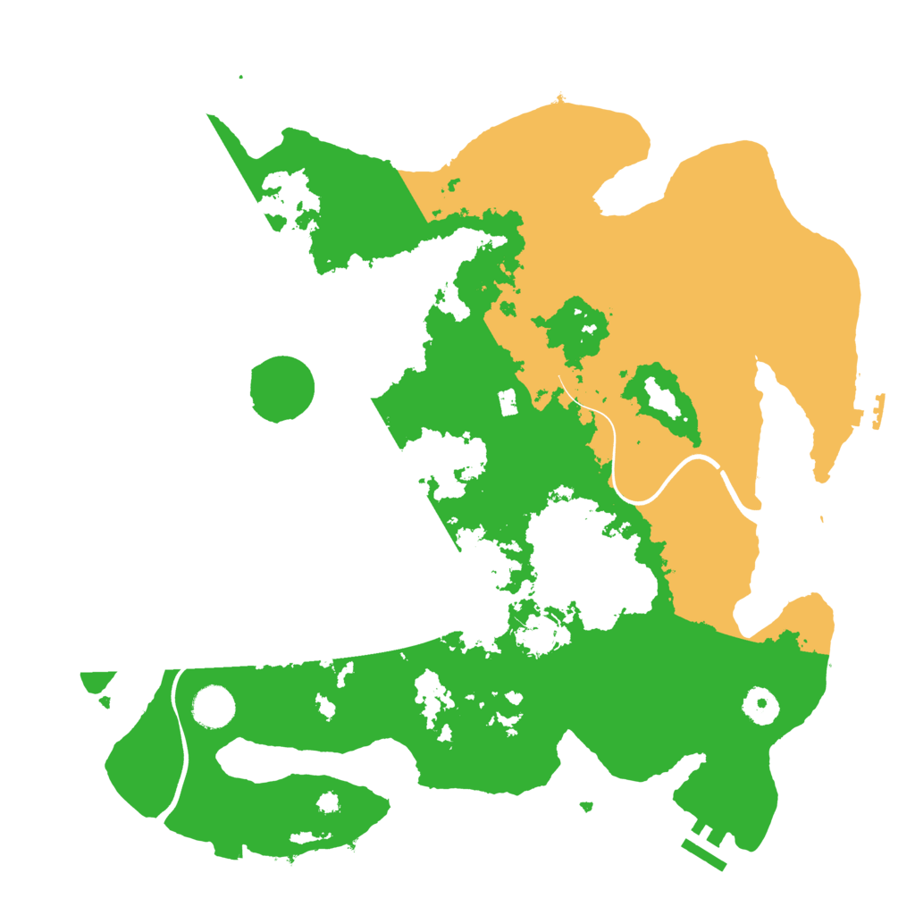 Biome Rust Map: Procedural Map, Size: 3800, Seed: 67912