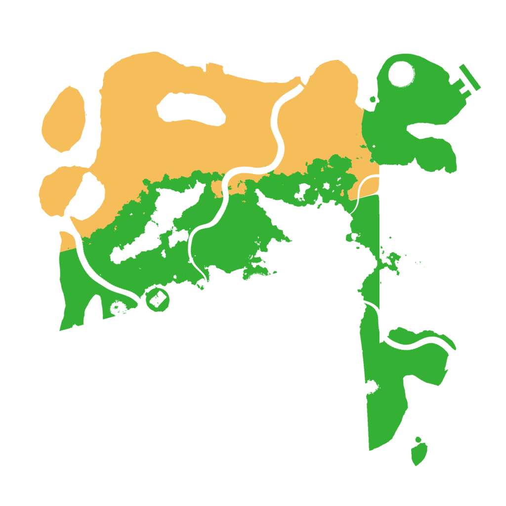 Biome Rust Map: Procedural Map, Size: 3450, Seed: 95533