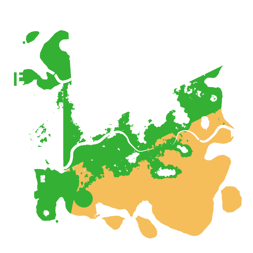 Biome Rust Map: Procedural Map, Size: 3800, Seed: 441111