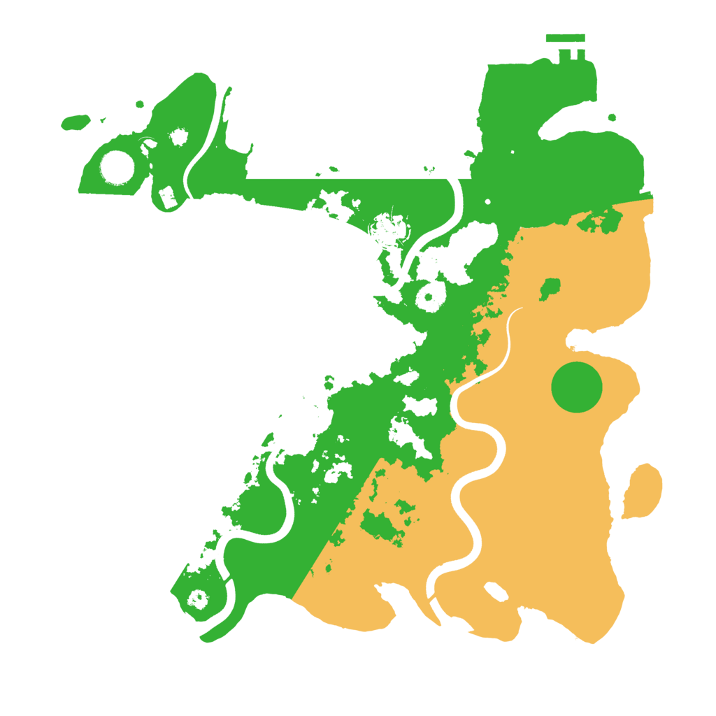 Biome Rust Map: Procedural Map, Size: 3700, Seed: 472270544