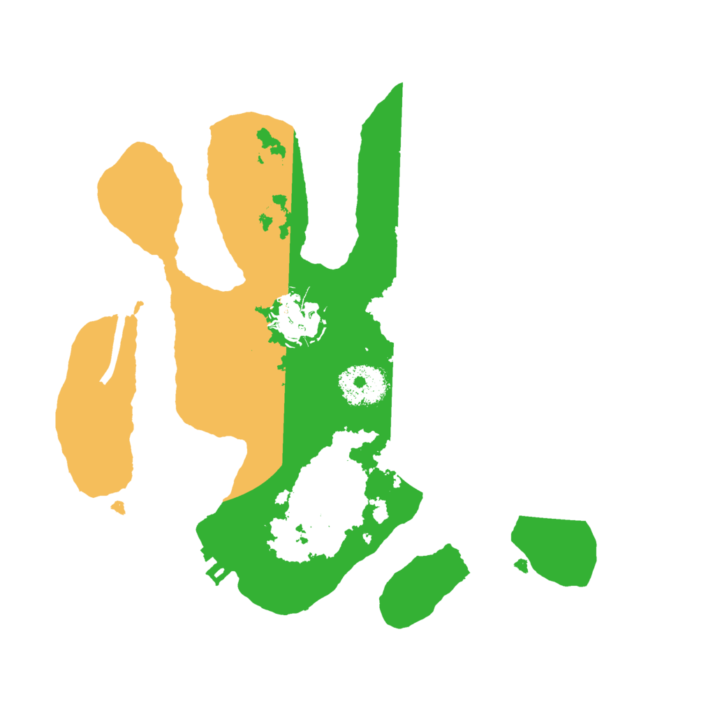 Biome Rust Map: Procedural Map, Size: 2500, Seed: 836482