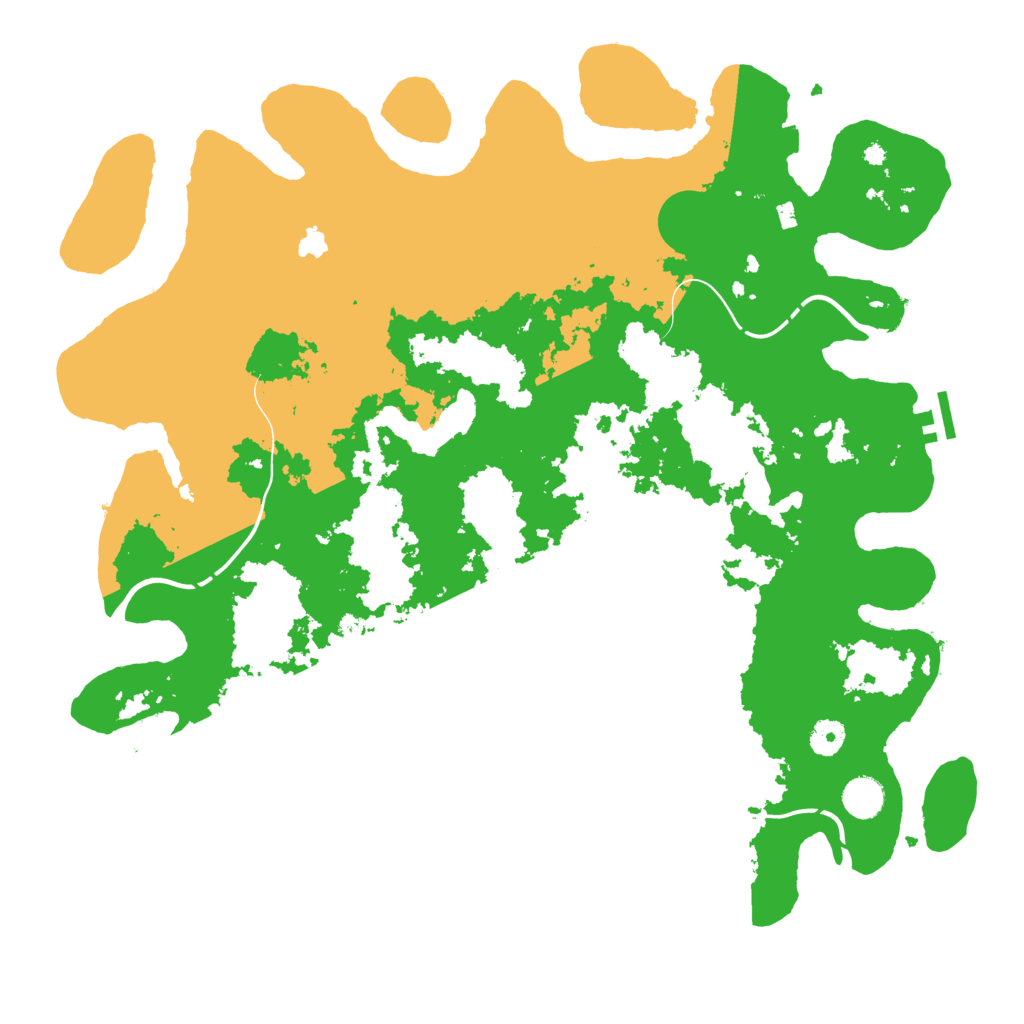 Biome Rust Map: Procedural Map, Size: 4321, Seed: 89347