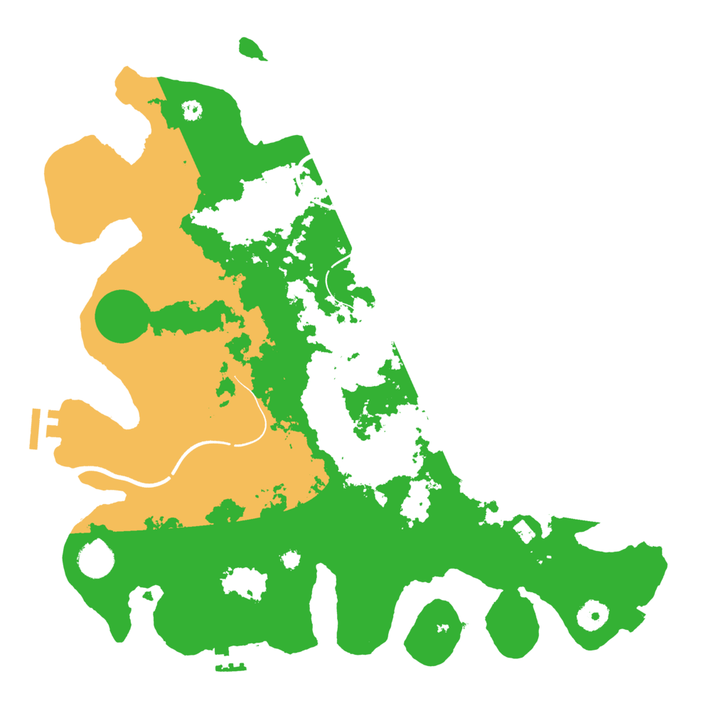 Biome Rust Map: Procedural Map, Size: 3600, Seed: 20210805