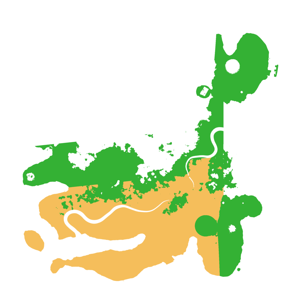 Biome Rust Map: Procedural Map, Size: 3700, Seed: 22