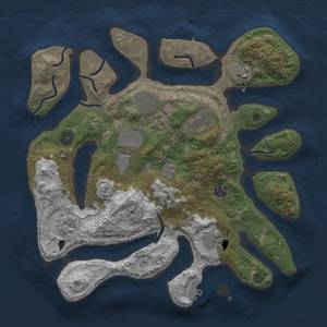 Thumbnail Rust Map: Procedural Map, Size: 3500, Seed: 647744808, 19 Monuments