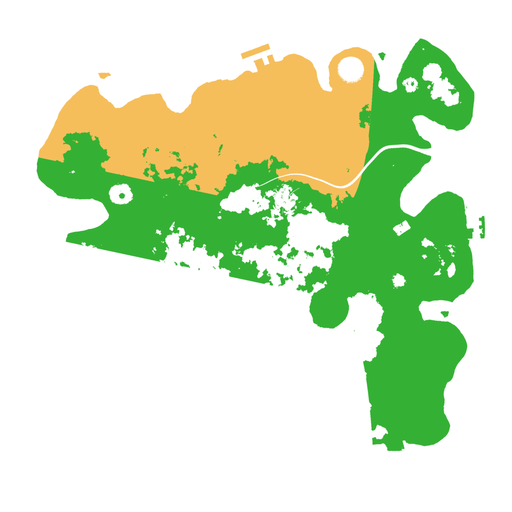 Biome Rust Map: Procedural Map, Size: 3500, Seed: 1524459988