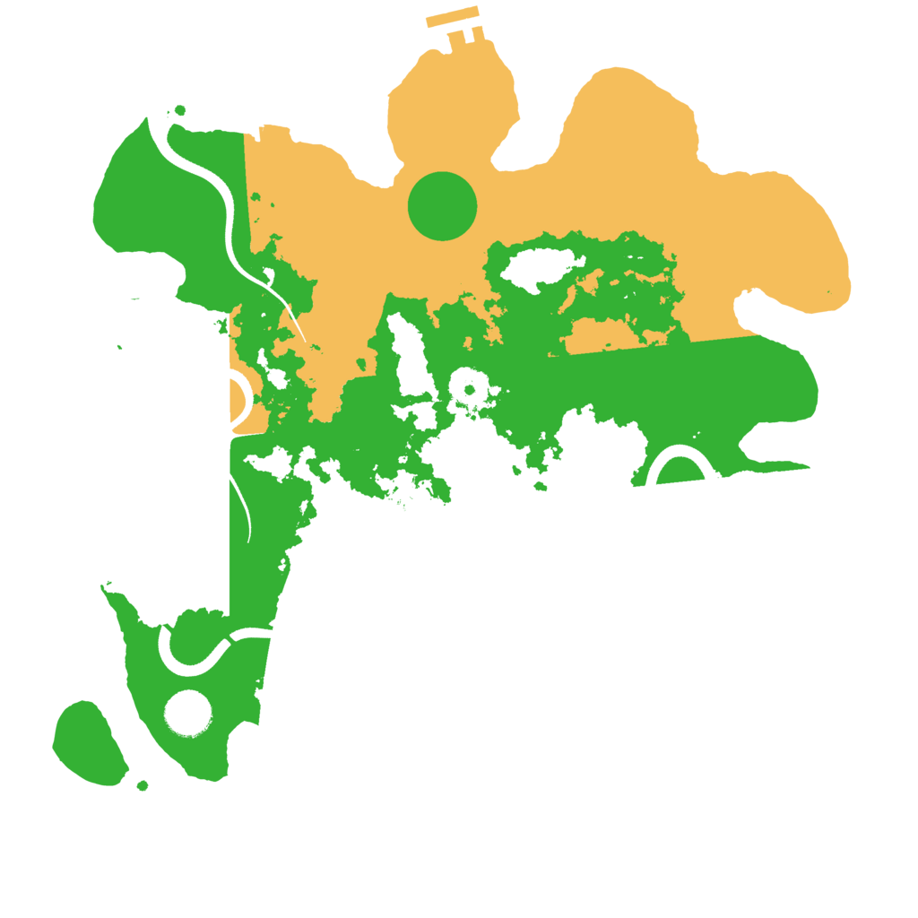 Biome Rust Map: Procedural Map, Size: 3500, Seed: 2033445149