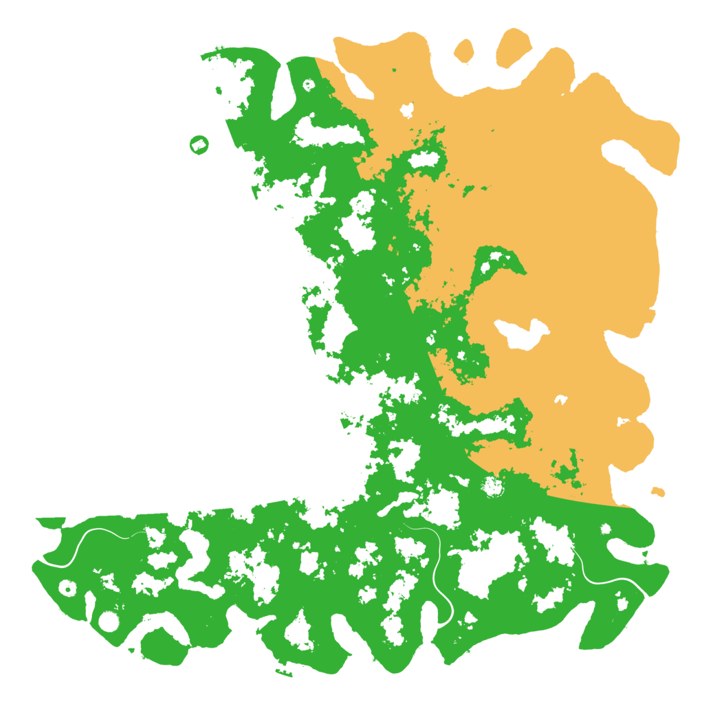 Biome Rust Map: Procedural Map, Size: 6000, Seed: 5017