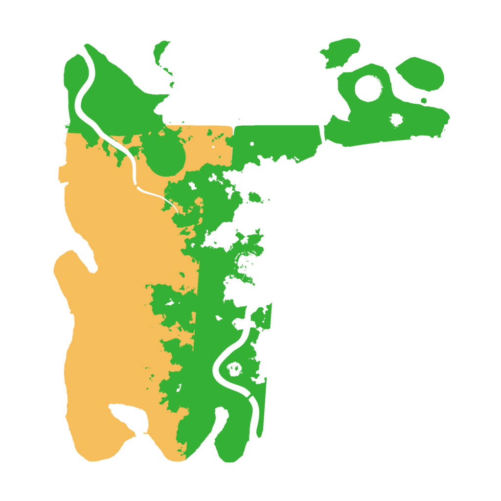 Biome Rust Map: Procedural Map, Size: 3500, Seed: 591751918