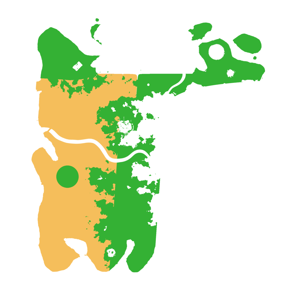 Biome Rust Map: Procedural Map, Size: 3500, Seed: 591751918