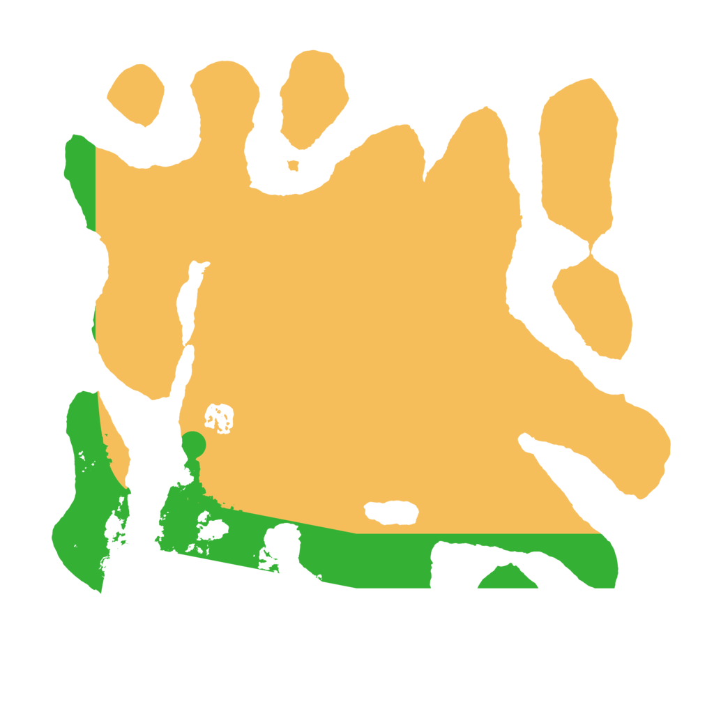 Biome Rust Map: Barren, Size: 3500, Seed: 1654