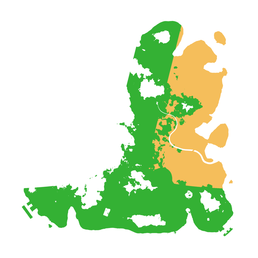 Biome Rust Map: Procedural Map, Size: 3500, Seed: 46260424
