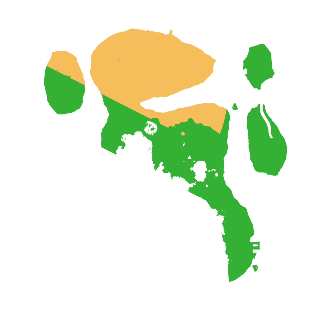 Biome Rust Map: Procedural Map, Size: 2500, Seed: 25924776