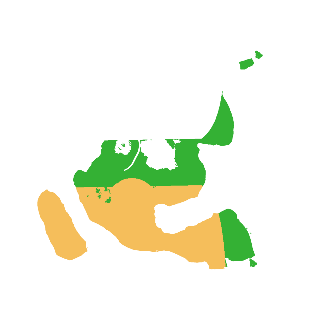 Biome Rust Map: Procedural Map, Size: 2000, Seed: 582223930