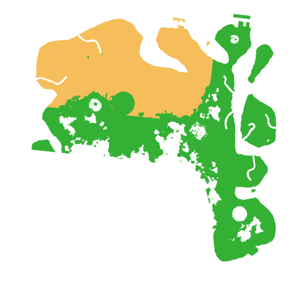 Biome Rust Map: Procedural Map, Size: 3500, Seed: 252619643