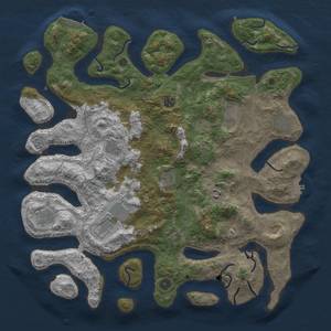 Thumbnail Rust Map: Procedural Map, Size: 4500, Seed: 1748984577, 22 Monuments