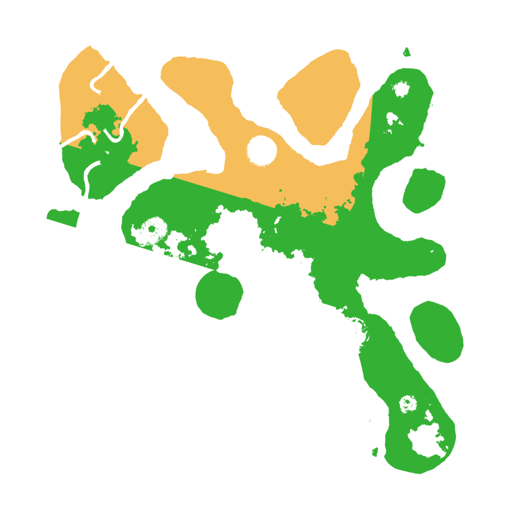 Biome Rust Map: Procedural Map, Size: 3000, Seed: 254696