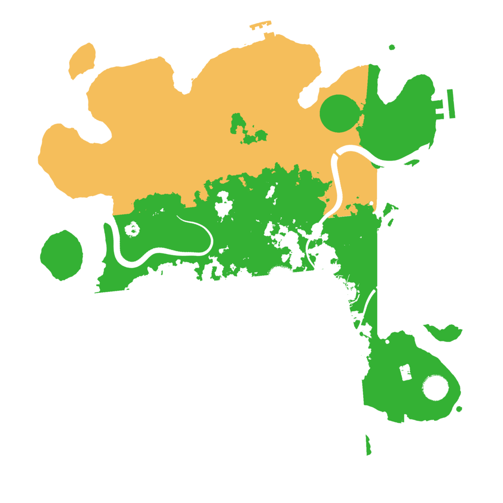 Biome Rust Map: Procedural Map, Size: 3500, Seed: 1275408882