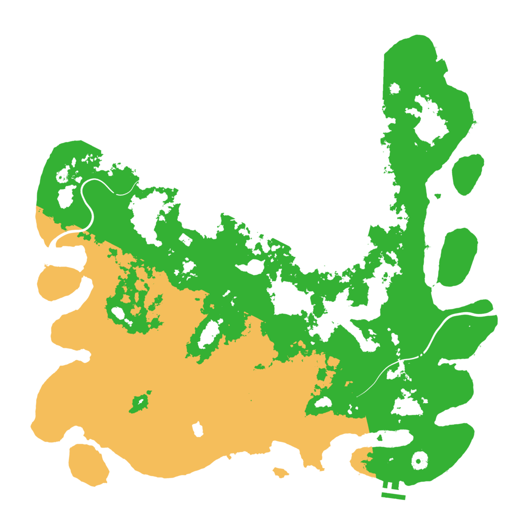 Biome Rust Map: Procedural Map, Size: 4400, Seed: 734896720