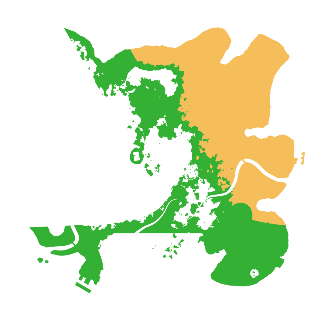 Biome Rust Map: Procedural Map, Size: 3700, Seed: 611461257