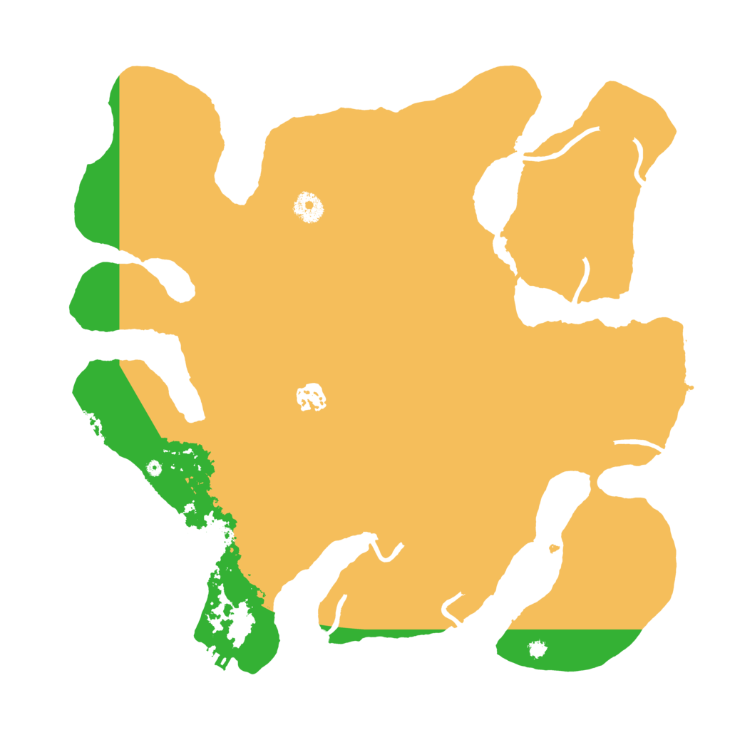 Biome Rust Map: Procedural Map, Size: 3700, Seed: 611461257