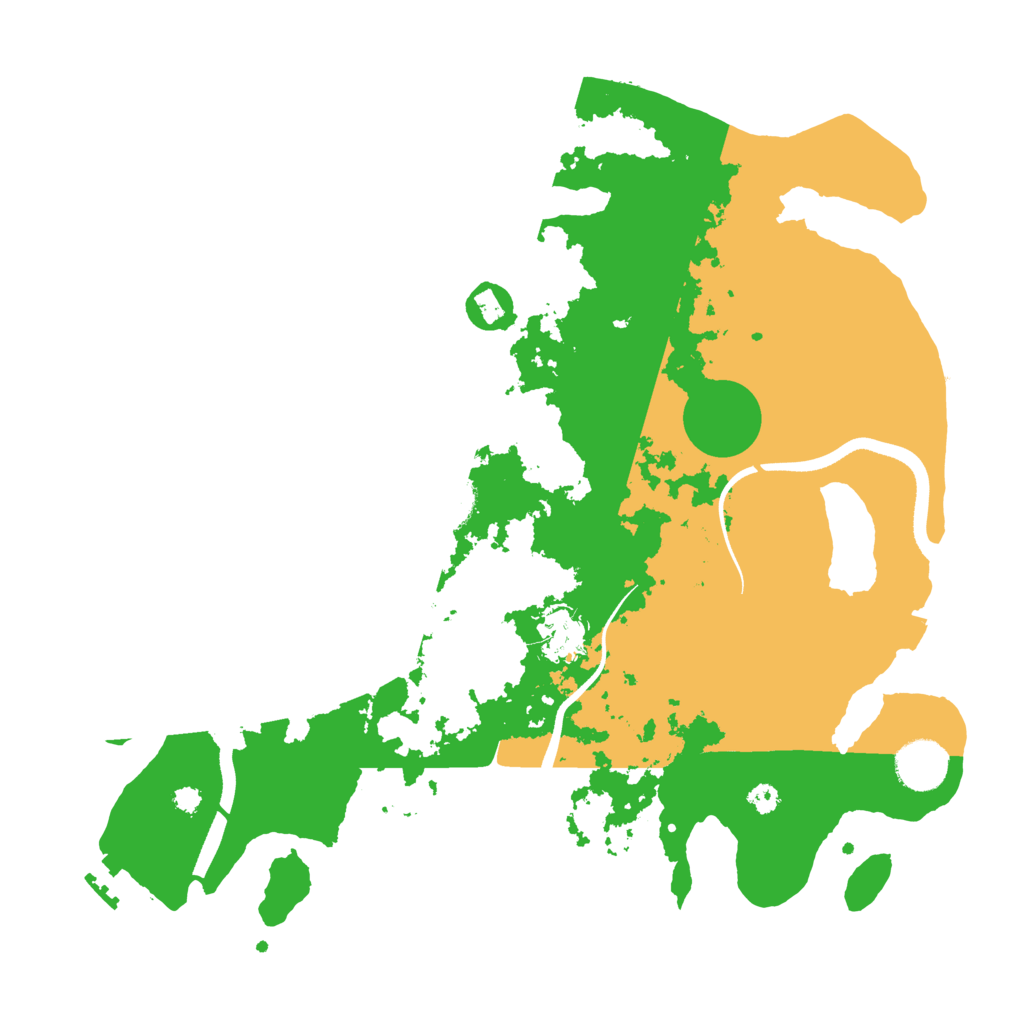 Biome Rust Map: Procedural Map, Size: 3500, Seed: 70820219
