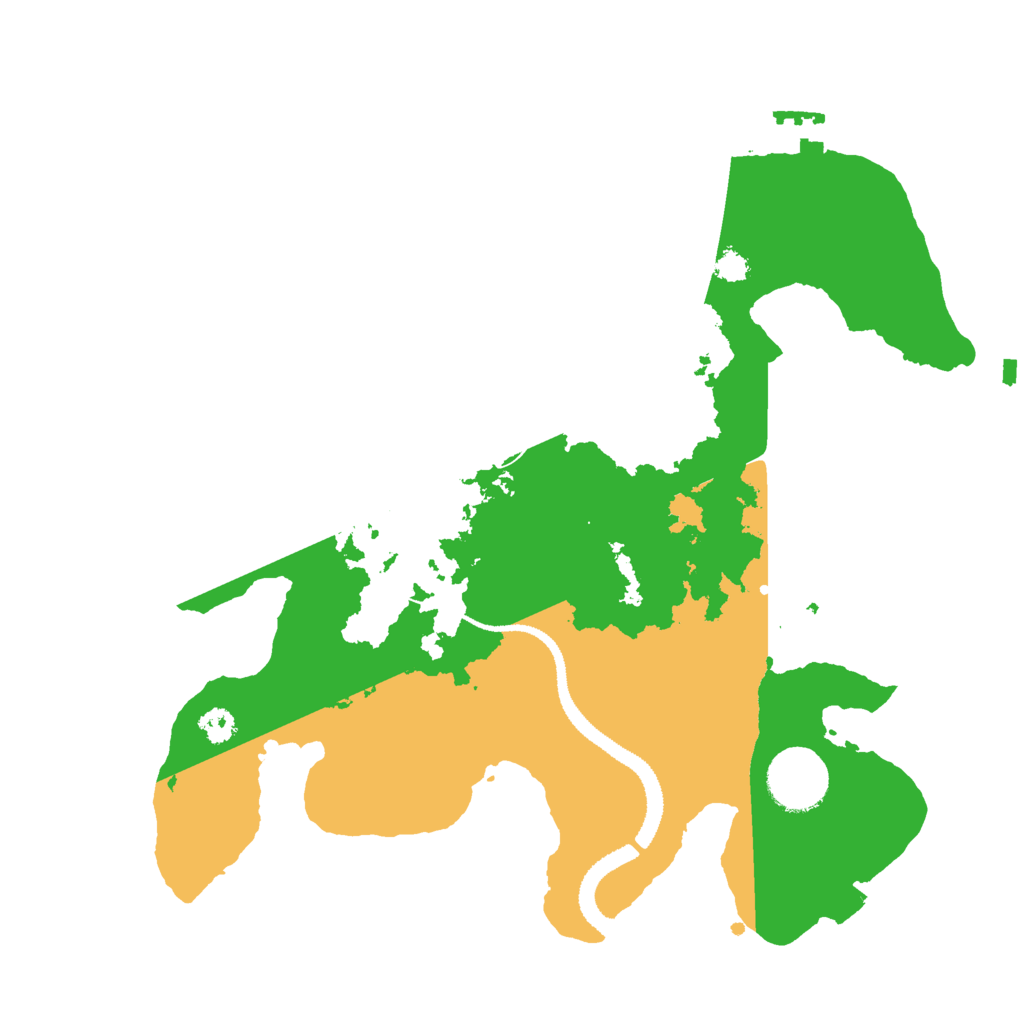 Biome Rust Map: Procedural Map, Size: 3000, Seed: 5549321