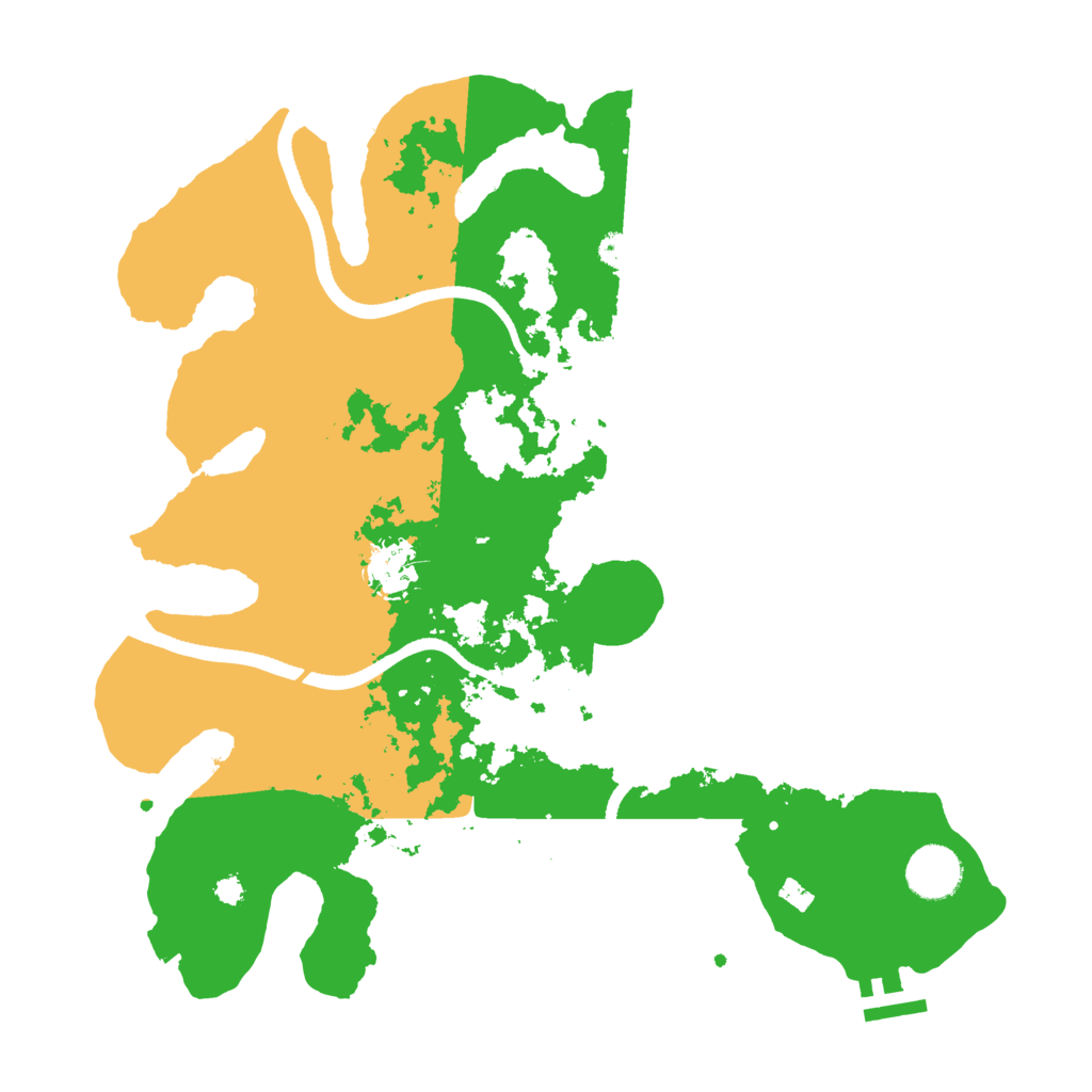 Biome Rust Map: Procedural Map, Size: 3500, Seed: 613390983