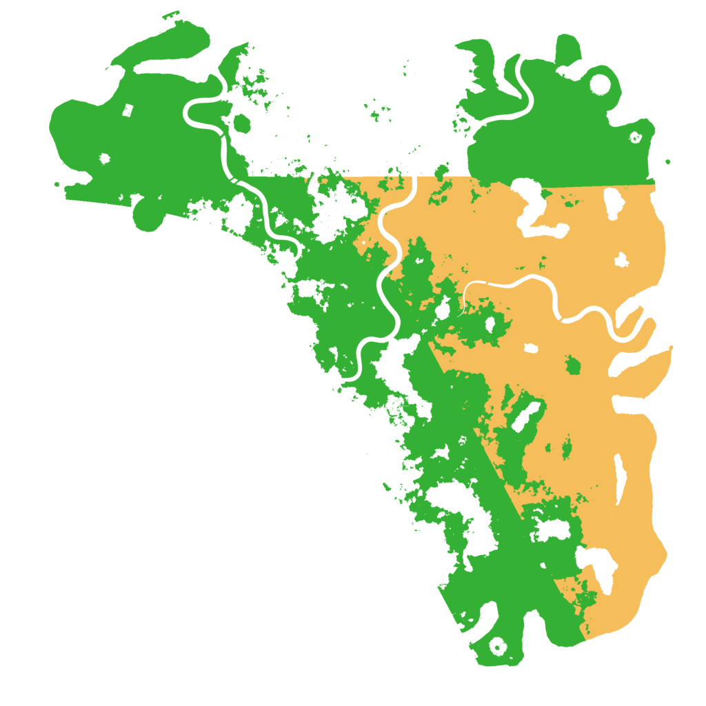 Biome Rust Map: Procedural Map, Size: 6000, Seed: 1551634798