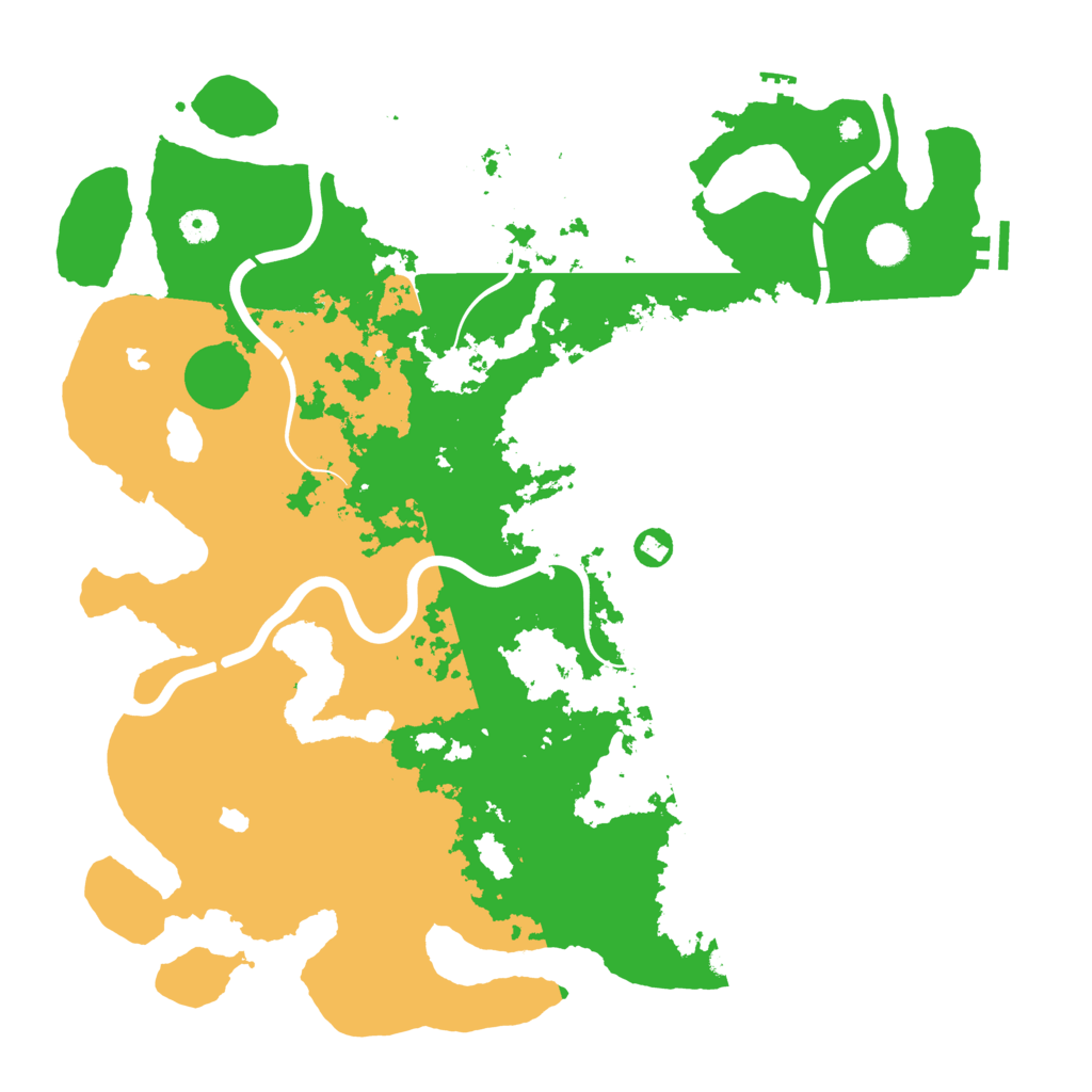 Biome Rust Map: Procedural Map, Size: 4500, Seed: 1417683108