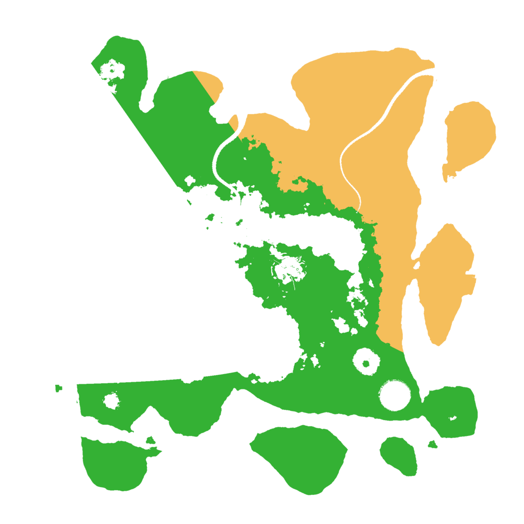 Biome Rust Map: Procedural Map, Size: 3000, Seed: 152415596