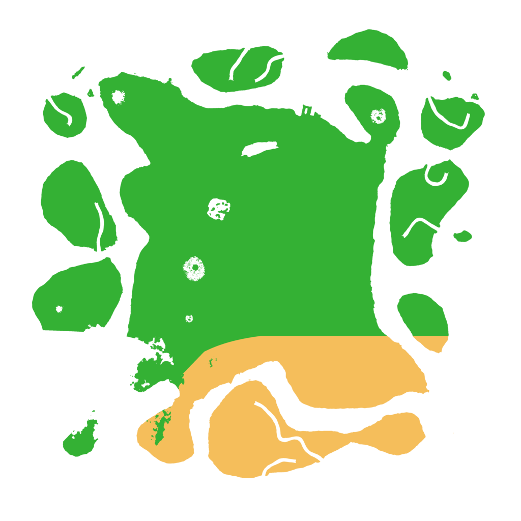 Biome Rust Map: Procedural Map, Size: 3500, Seed: 633333