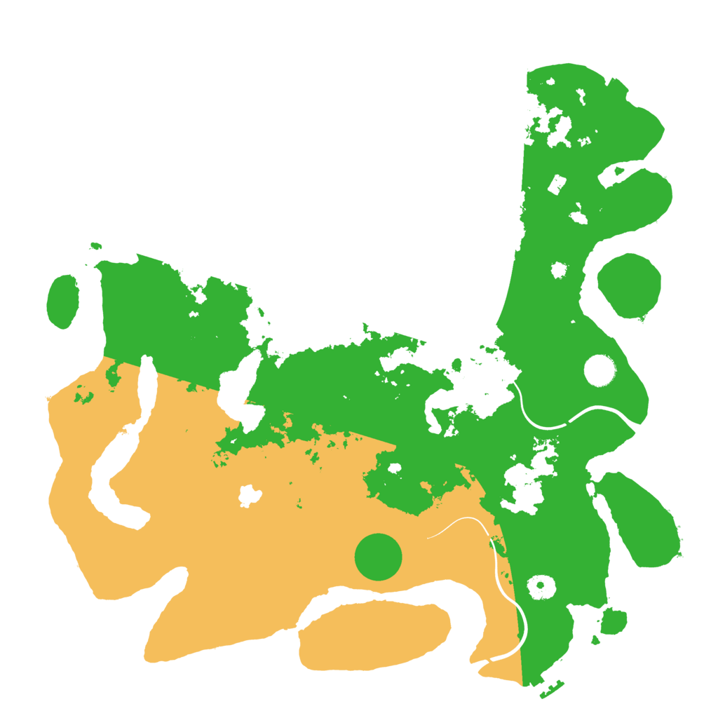 Biome Rust Map: Procedural Map, Size: 4000, Seed: 124536