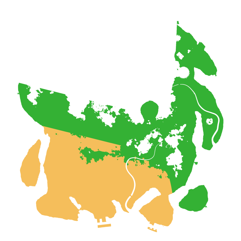 Biome Rust Map: Procedural Map, Size: 3650, Seed: 6287223