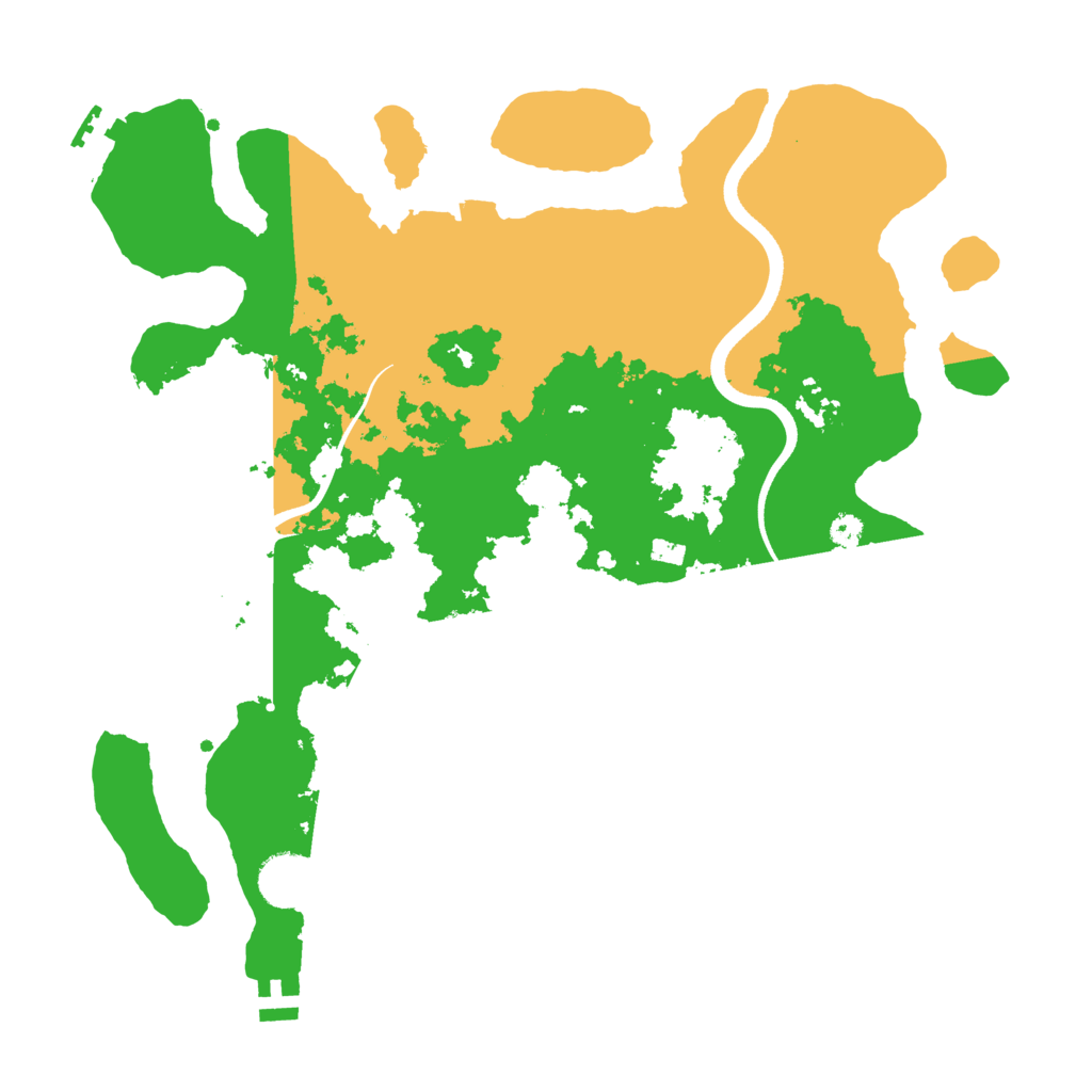 Biome Rust Map: Procedural Map, Size: 3500, Seed: 93069