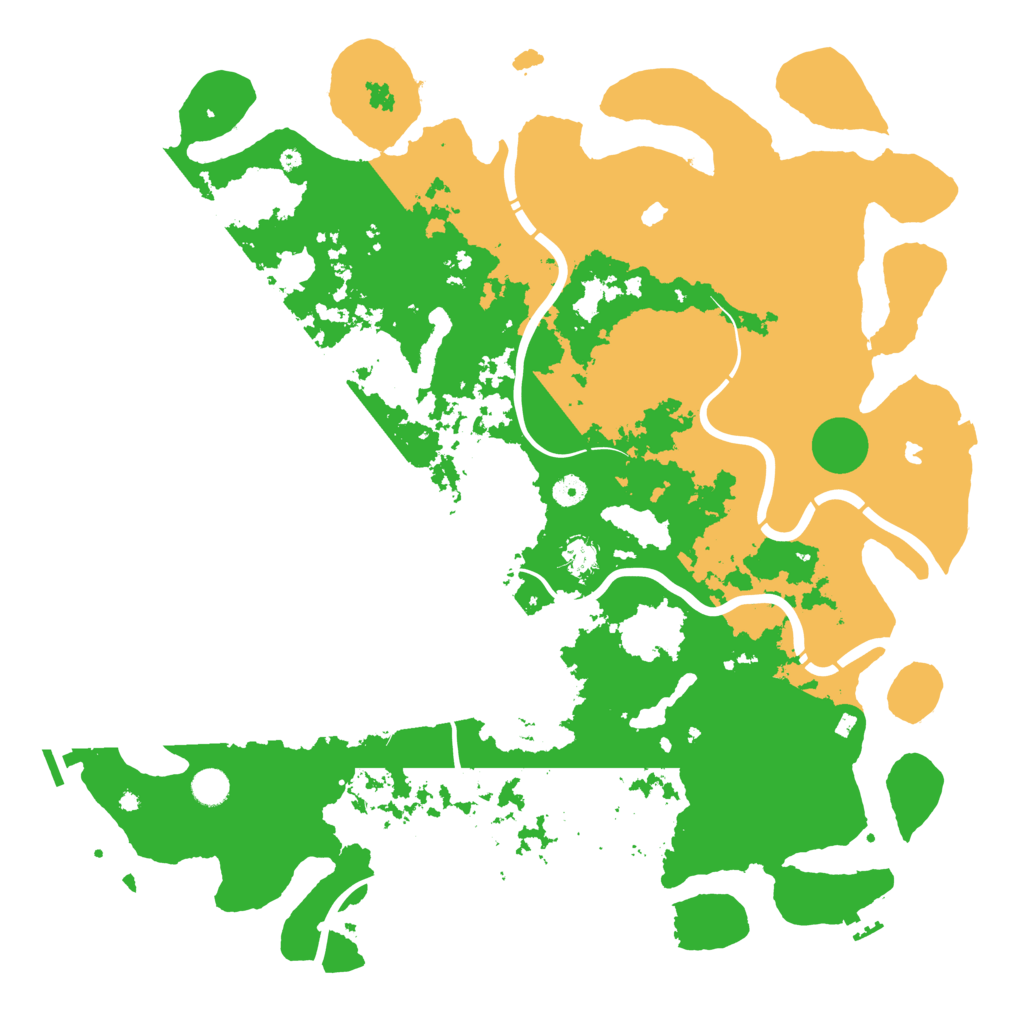Biome Rust Map: Procedural Map, Size: 4800, Seed: 314159999
