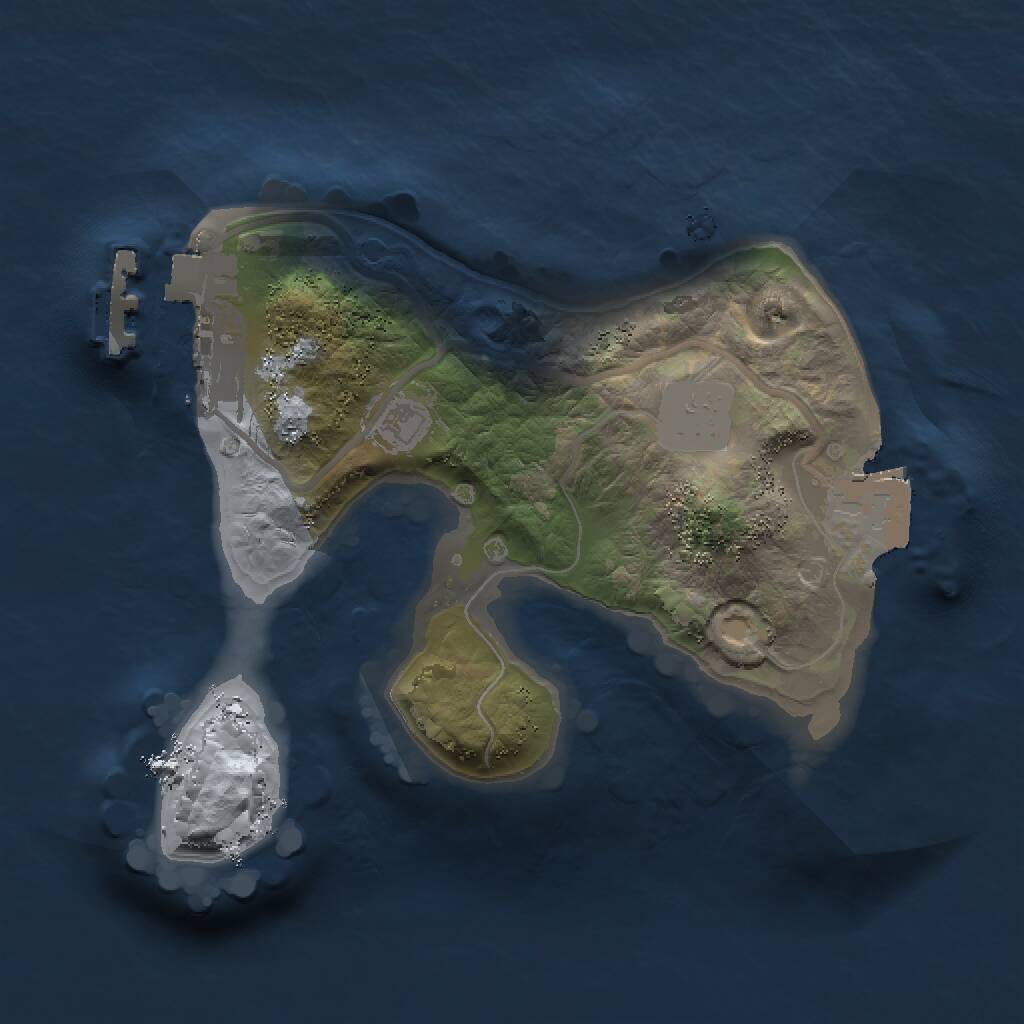 Rust Map: Procedural Map, Size: 1500, Seed: 112831225, 2 Monuments