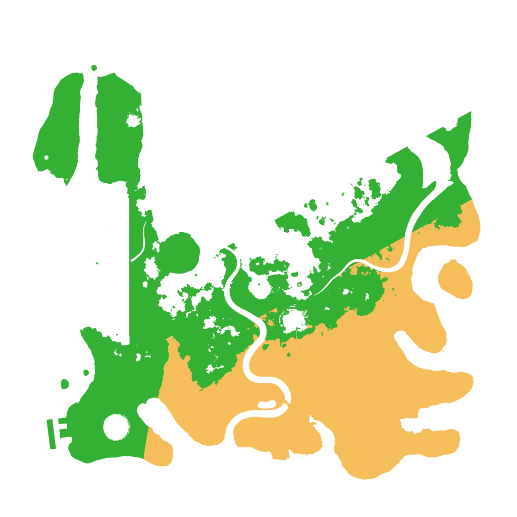 Biome Rust Map: Procedural Map, Size: 3500, Seed: 87538