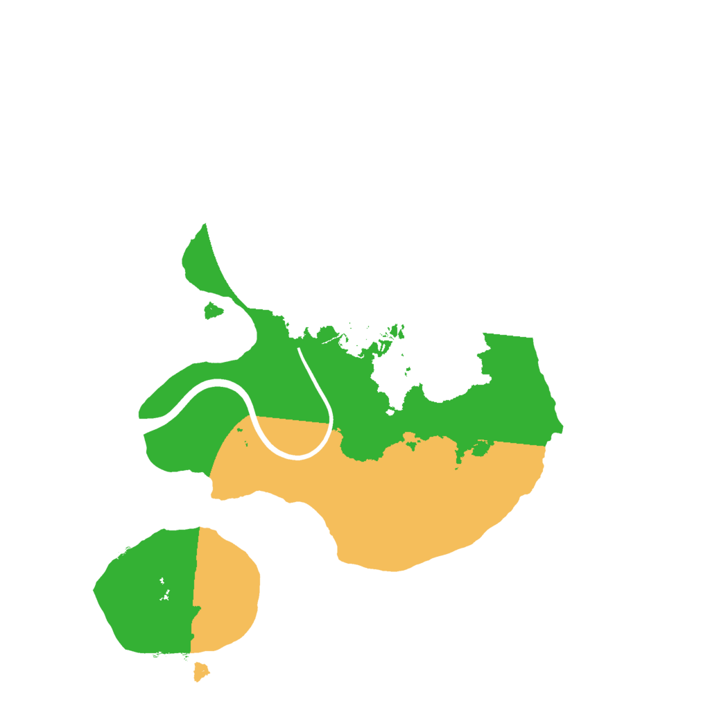 Biome Rust Map: Procedural Map, Size: 2000, Seed: 54183