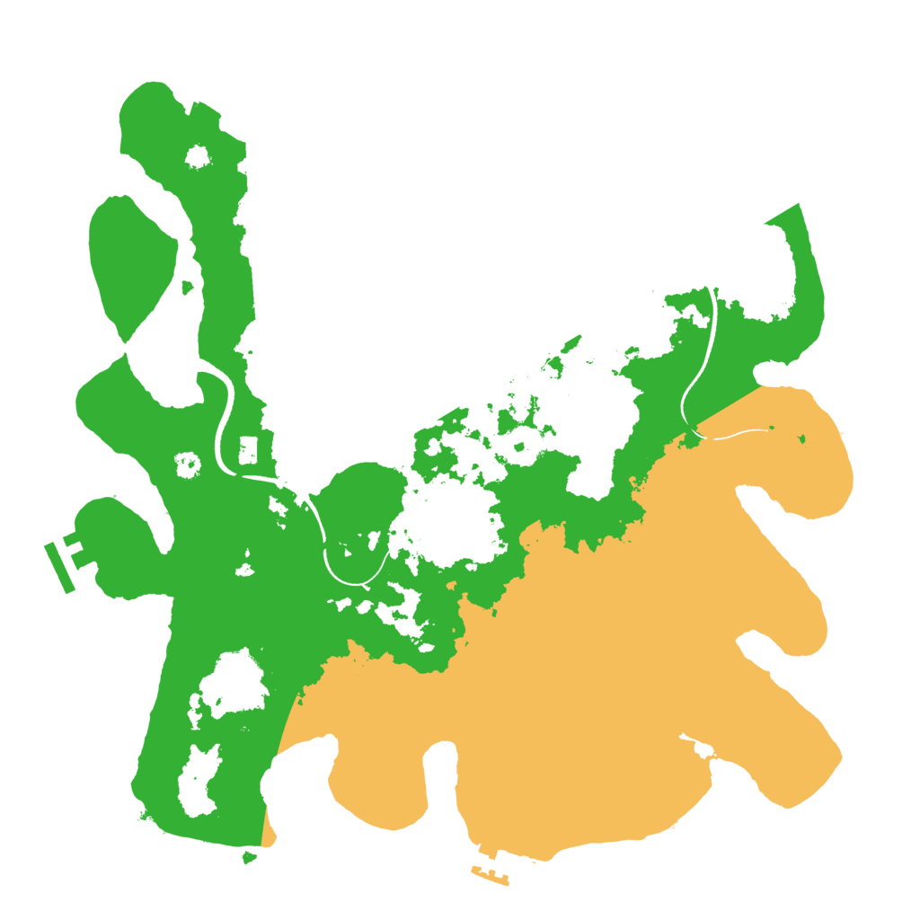 Biome Rust Map: Procedural Map, Size: 3500, Seed: 65327