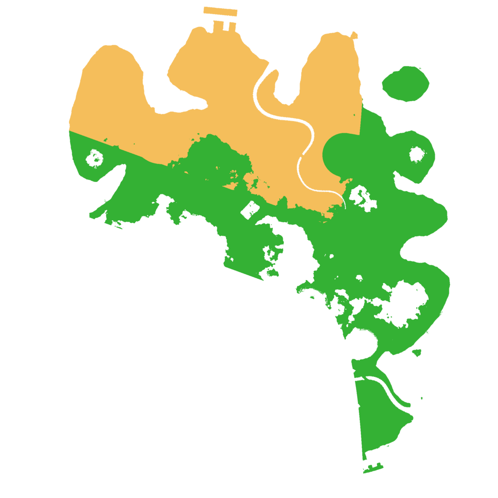 Biome Rust Map: Procedural Map, Size: 3000, Seed: 83379102