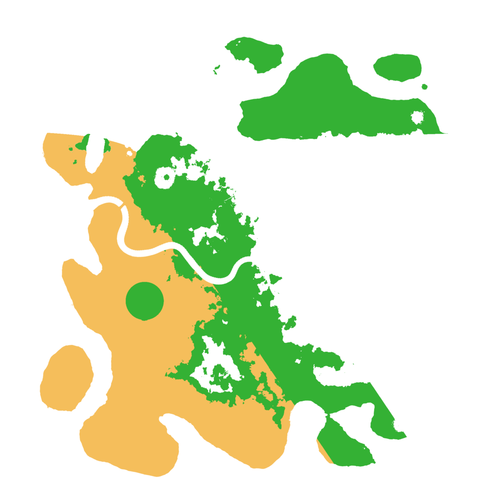 Biome Rust Map: Procedural Map, Size: 3500, Seed: 109874201