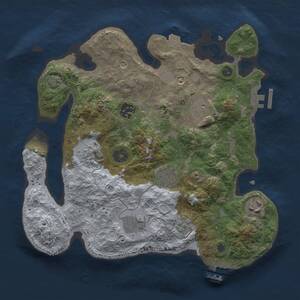 Thumbnail Rust Map: Procedural Map, Size: 3000, Seed: 2126508974, 13 Monuments