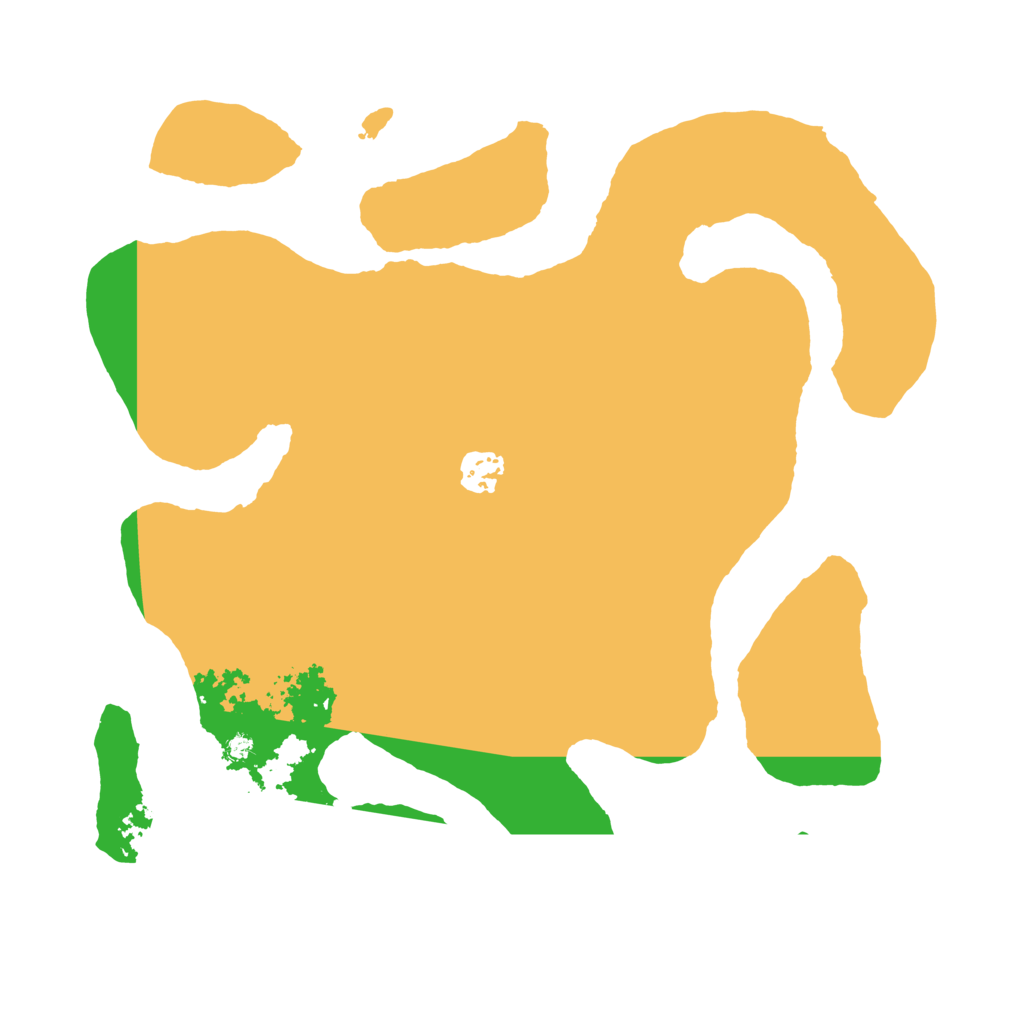 Biome Rust Map: Barren, Size: 3500, Seed: 988799647